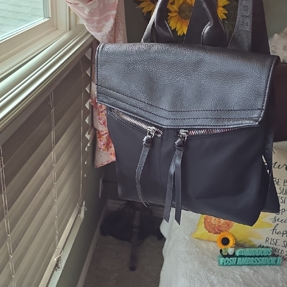 Botkier Handbags - Botkier  Backpack Black Textured Fabric